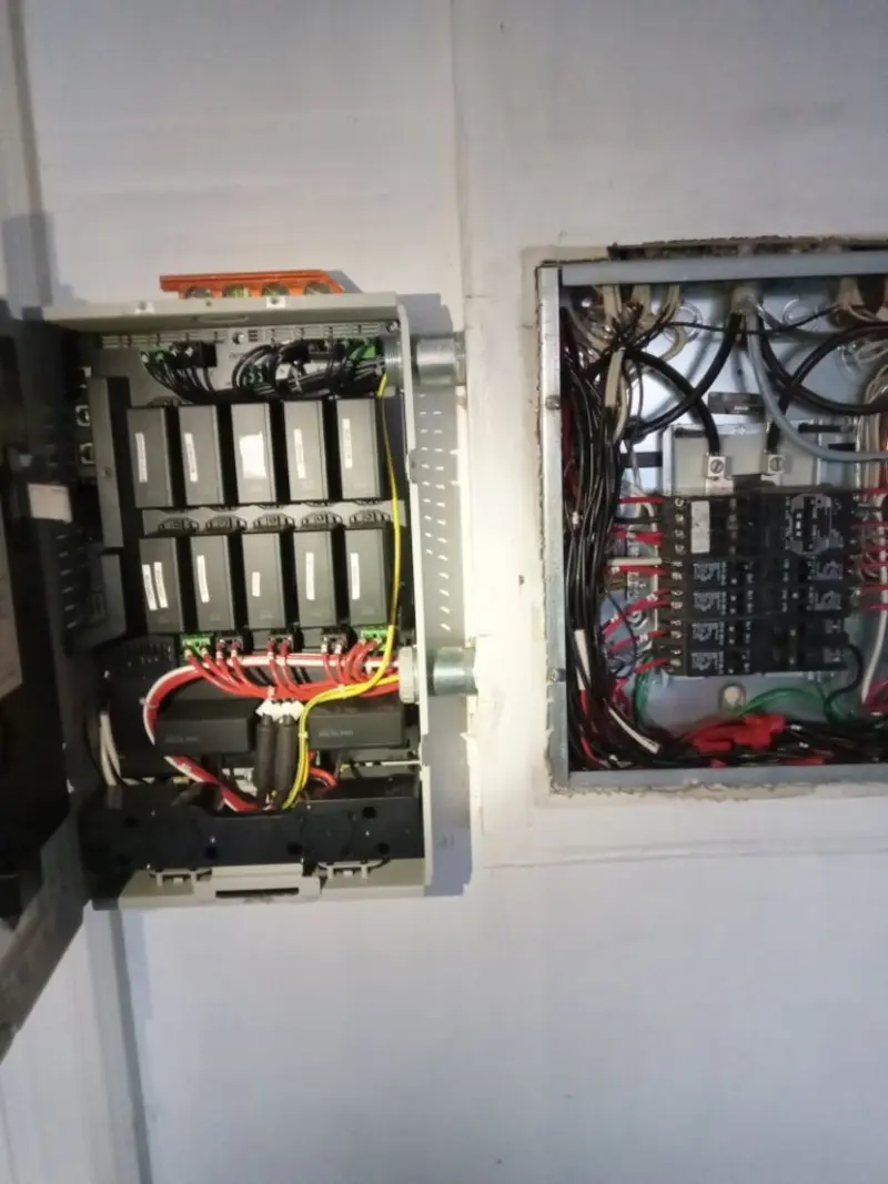 Electrical panel upgrade completed for Security Camera Wiring in Huntington Beach